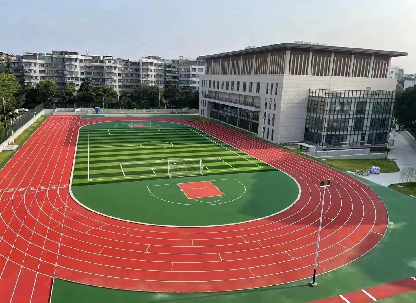 盘锦市橡胶跑道塑胶篮球场 - 一站式服务